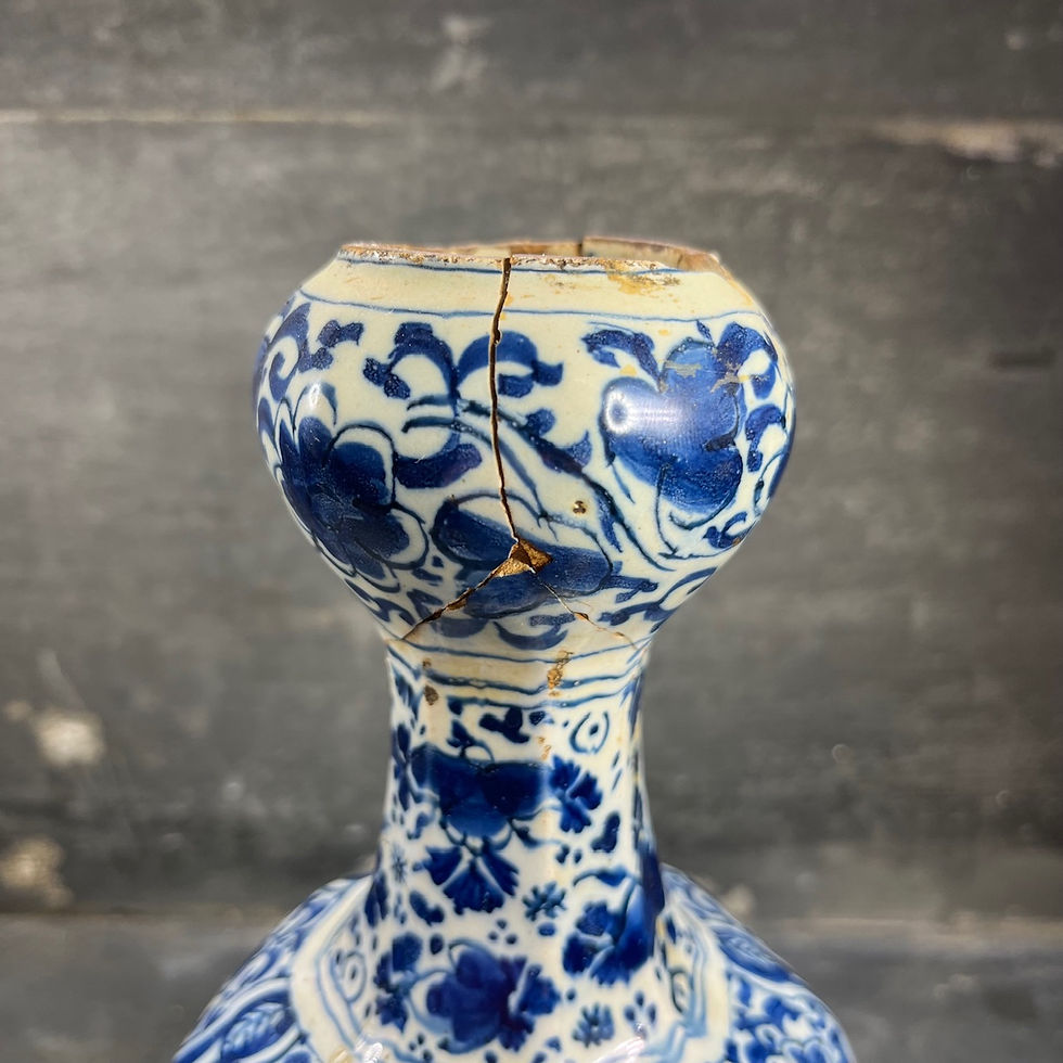 Miniature : Vase gourde faïence de Delft. Début  XVIIIe APK De Grieksche