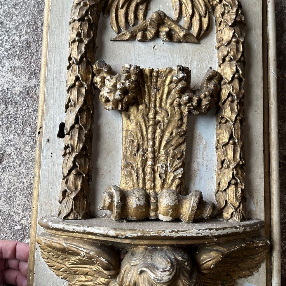 Thumbnail: Tabernacle door from the 18th-century church in Vouvant + 2 twisted columns