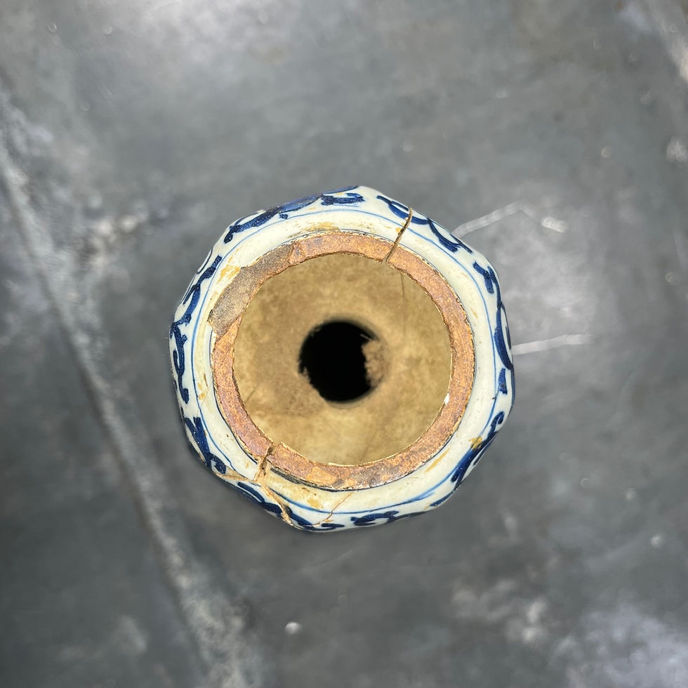 Miniature : Vase gourde faïence de Delft. Début  XVIIIe APK De Grieksche