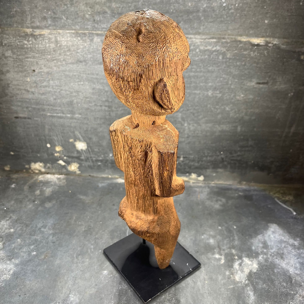 Thumbnail: Antique Lobi wooden bateba, authentic patina, West Africa. Late 19th century