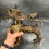 Thumbnail: Sculpture en bronze massif - Chien de Fo tibétain / Lion