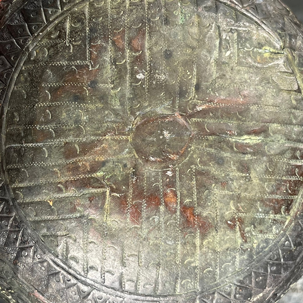 Thumbnail: Antique Siam Thailand Hammered Copper Bowl 18th–19th Century Asian Art