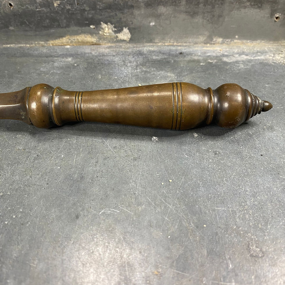 Miniature : Meed Mor ancien en laiton – Couteau magique rituel thaïlandais, ésotérisme bouddhisme, 1900
