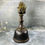 Thumbnail: Tibetan Hand Bell in Solid Bronze - 3-Headed Buddhist Deity. 19th Century