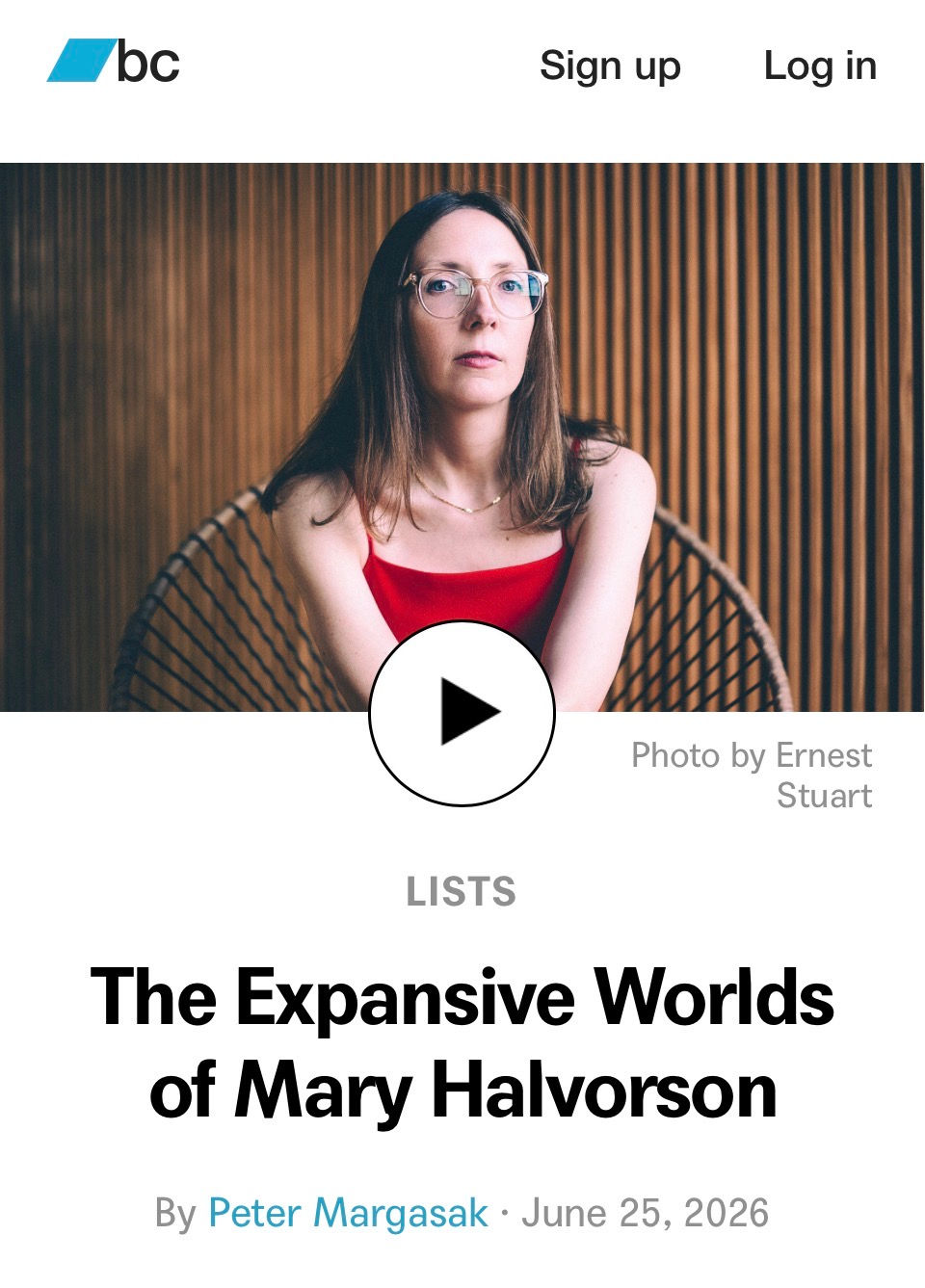 Screenhot from Bandcamp Daily