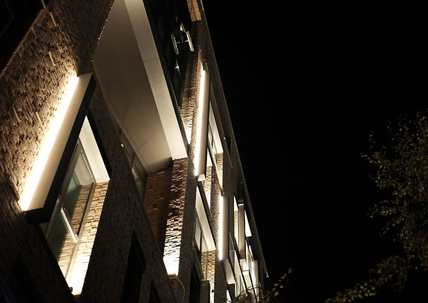 eclairage d'une façade de bâtiment