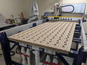 Kentucky Process Photo (01)

A process photo from the construction of the upstage platform. This photo features faux truss after it has been cut out on a CNC machine by Wesley Carney.

Photo credits: Wesley Carney