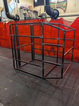 You're A Good Man, Charlie Brown Process Photo (4)

A process photo from the construction of the doghouse. This photo features the welded frame.

Photo credits: Wesley Carney