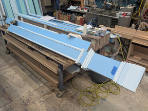 Pride and Prejudice, Part Two Process Photo (14)
A process photo from the construction of the "Pilaster" set pieces. This photo features one of the nearly completed "L"-pilasters.
Photo credits: Wesley Carney
