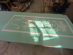 Pride and Prejudice, Part Two Process Photo (09)
A process photo from the construction of the "Flat I" set piece. This photo features one of the completed sections of the flat after most detailing pieces were attached.
Photo credits: Wesley Carney