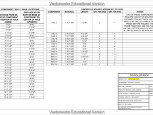 School of Rock Center Slip Stage Shop Drawing Sample (2)
A sample from Wesley Carney's shop drawing for the "Center Slip Stage".
Photo credits: Wesley Carney