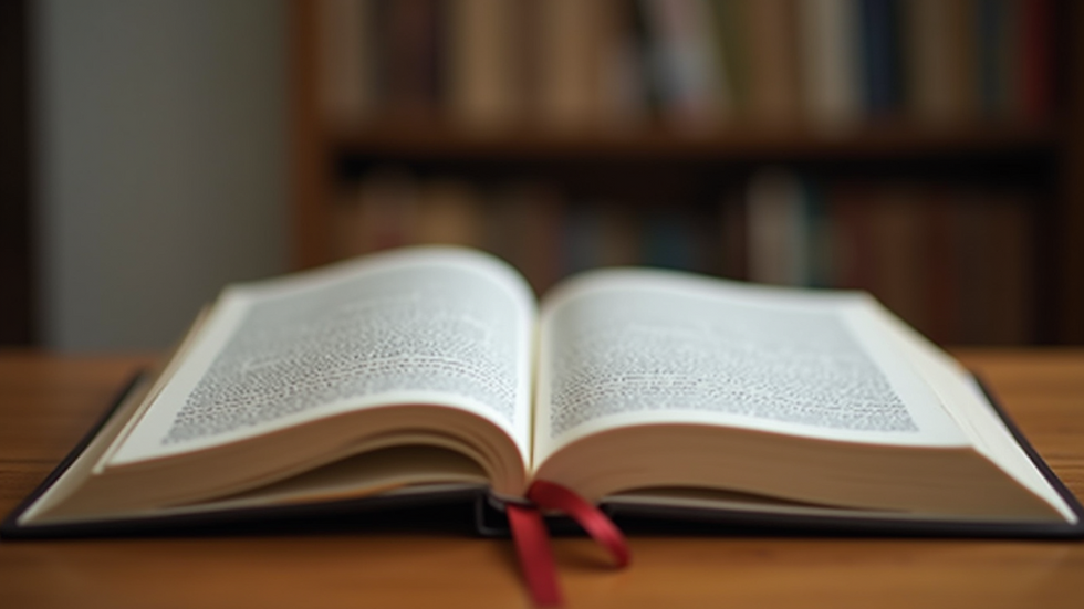 Eye-level view of a law book on a wooden table