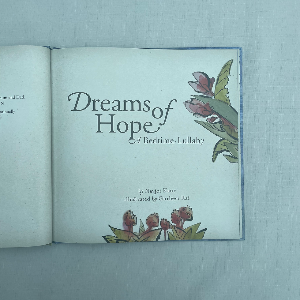 Thumbnail: Dreams of Hope – A Bedtime Lullaby by Navjot Kaur; Illustrated by Gurleen Rai