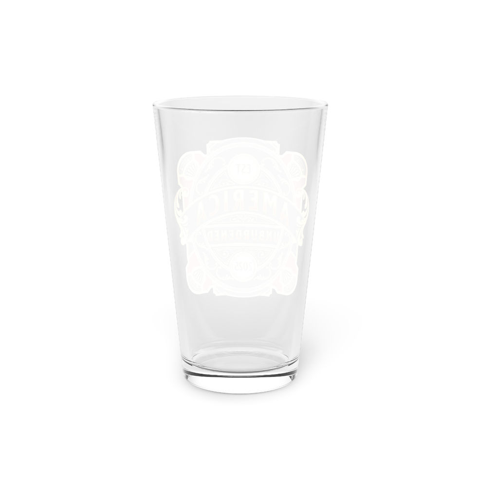 Thumbnail: Vintage America Unburdened Pint Glass, 16oz - Perfect for Parties, Gifts, Bar