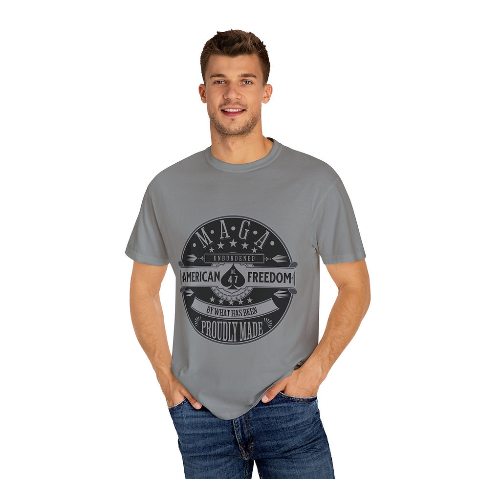Thumbnail: Political Funny Patriotic Unisex Garment-Dyed T-shirt, Trump President Shirt 