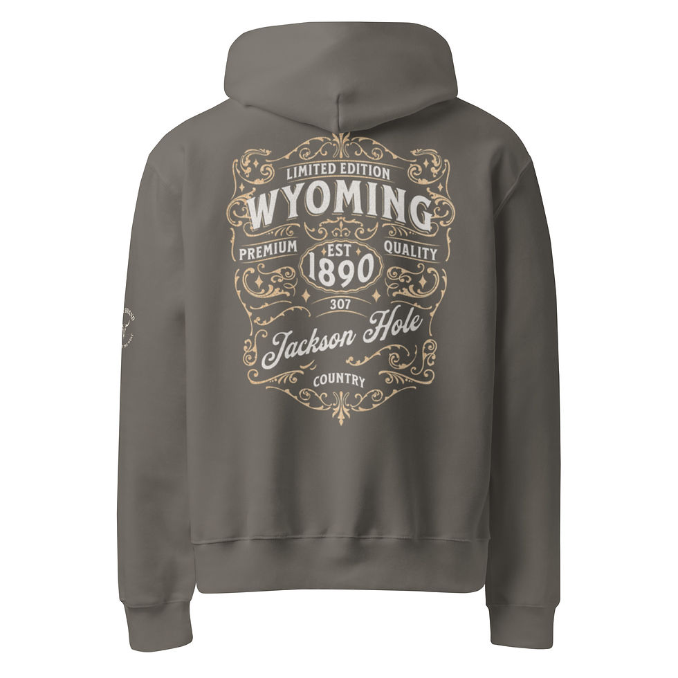 Thumbnail: Jackson Hole Wyoming Hoodie – Western Cowboy Sweatshirt, Vintage Wyoming Gift