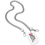 Thumbnail: Silver cuban link wallet chain with hanging dog tag pendant and star shaped pendant