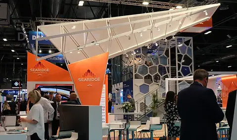 Searidge Canada custom exhibition stand at ATM Madrid air traffic management show
