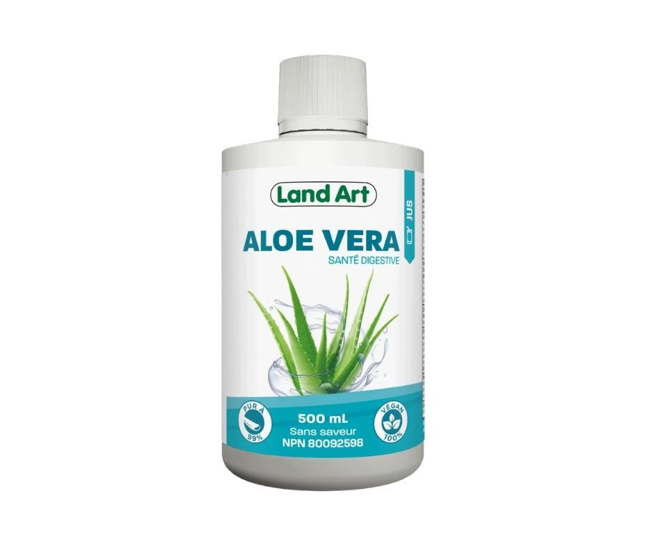 Jus Aloès Nature 500 ml - Land Art vendu à la Clinique Améthyste