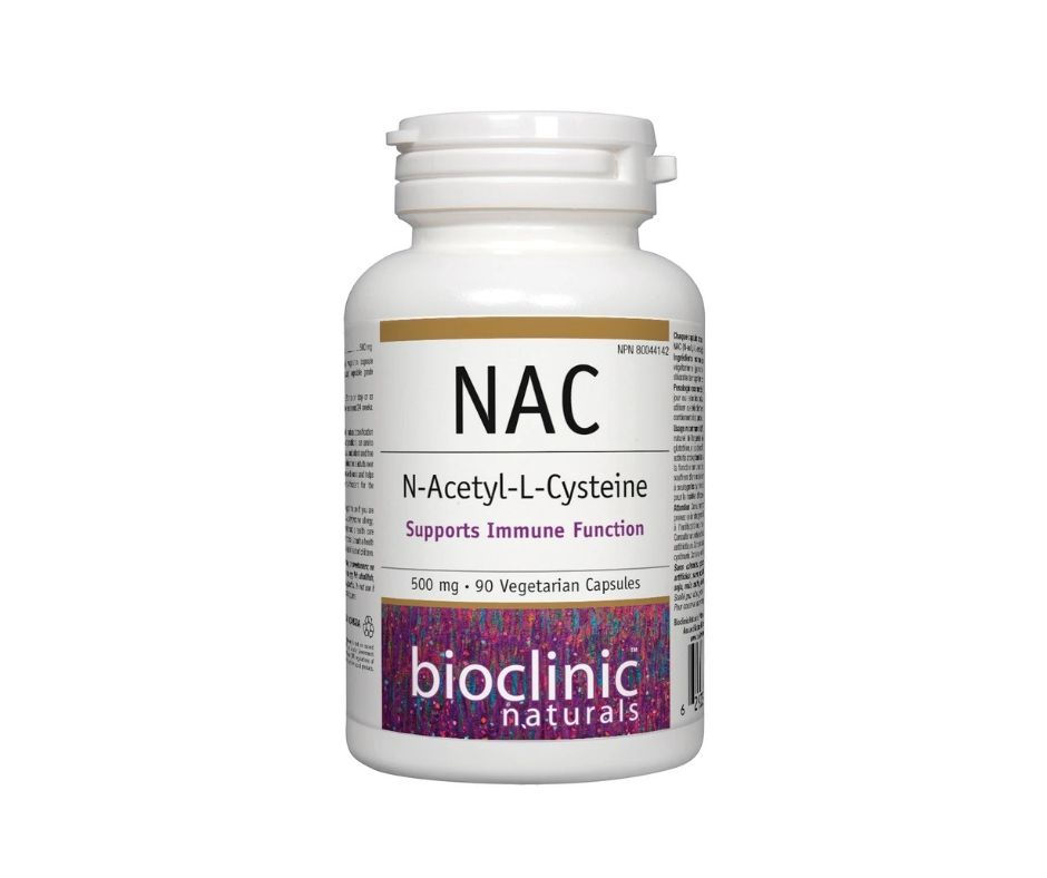NAC 500 mg 90 caps - Bioclinic naturals vendu par la clinique Améthyste