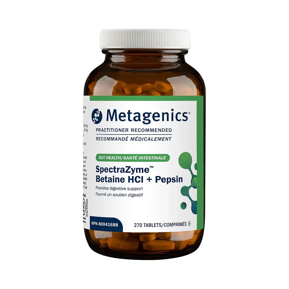 SpectraZyme Bétaine HCI + Pepsine - Metagenics vendu par la clinique Améthyste