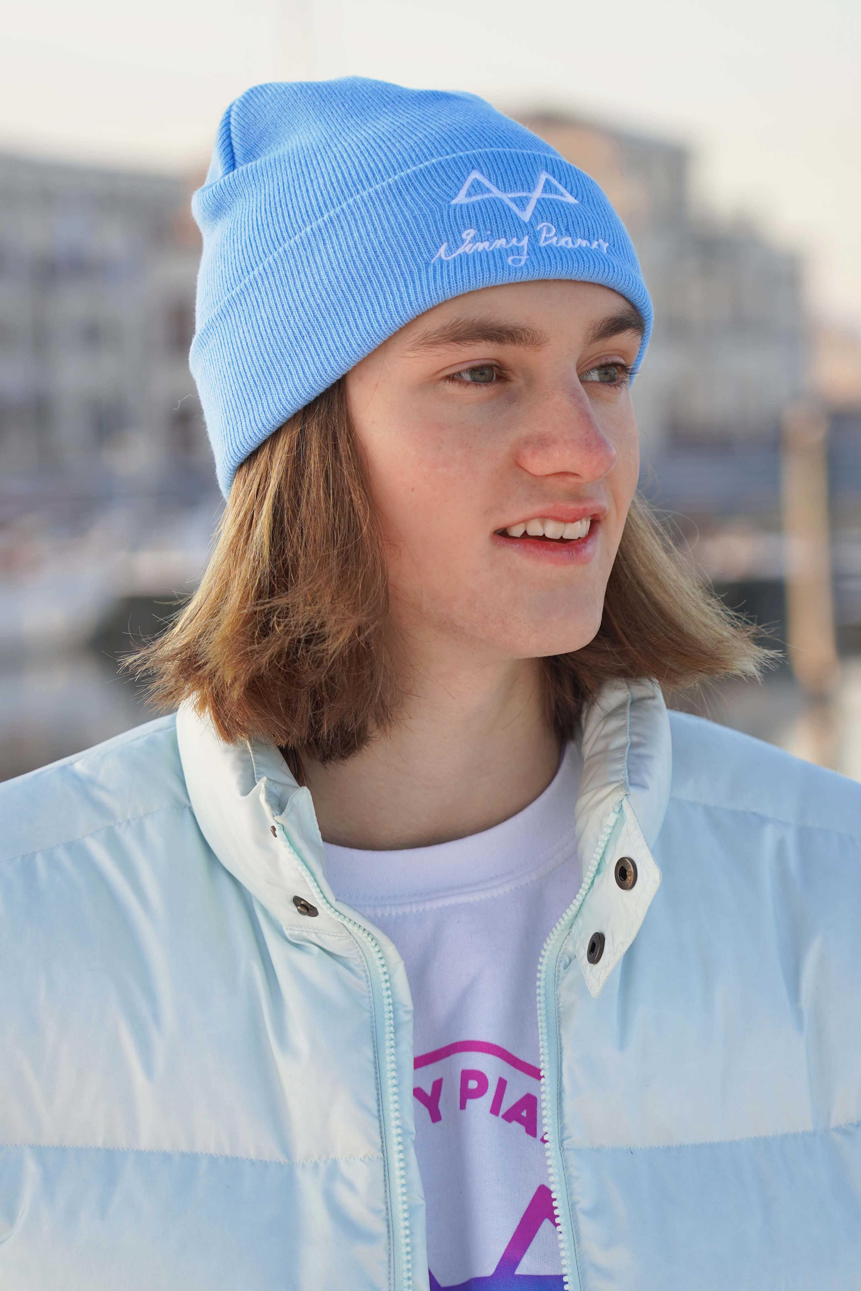 Vinny Piano Mütze eisblau