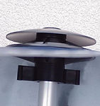 boat cover air vent - installed, profile view