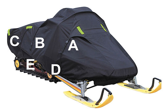 snowmobile cover - all black