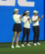 Nataliya with two of her teammates