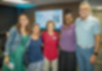 Broward House’s Daisha Vargas, LMHC, Director of Behavioral Health; Debbie Kaskel Frimet; Jana Jaffe, Ph.D. Behavioral Health Manager; Nicole Burrell, CEO and John Baumgartner Practice Manager at Banyan Health
