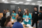 Teens from the Boys & Girls Clubs of Broward County meet with AutoNation Associates to gain insight into different career paths.