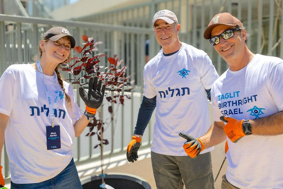 Birthright Israel volunteers in Majdal Shams.