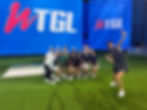 Michelle Wie West is doing a selfie with 15 of her WTGL golfers.