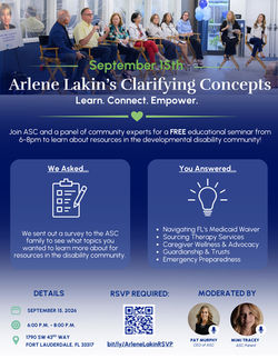 Arlene Lakin Seminar Flyer