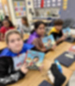Students at Hollywood Hill Elementary School enjoying Book Buddies. - Photo credit: Conrad & Scherer