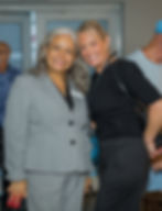 Luz Angela Ventura, Director, Community Based Strategies, United Way of Broward County and Sara Barkley, CEO Fellowship Recovery Center Organization