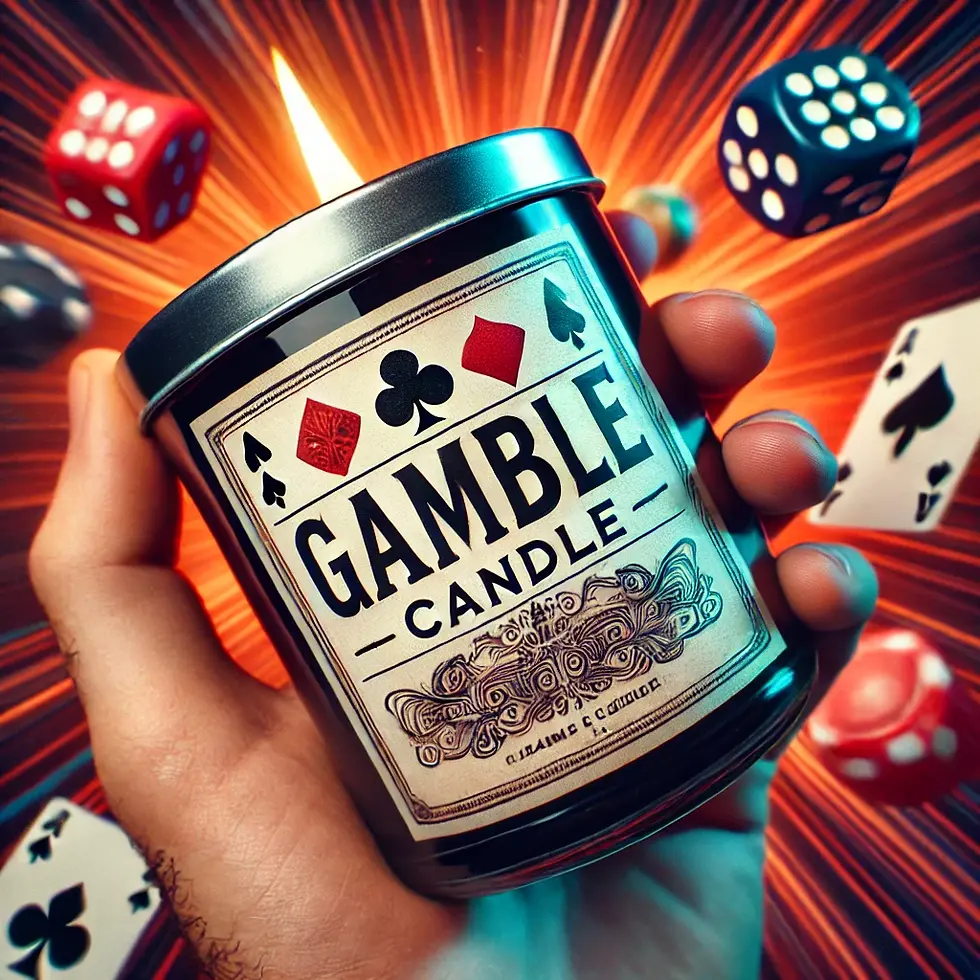 Gamble Candle | Luck Hoodoo Spell | Setting of Lights Brannu Hoodoo