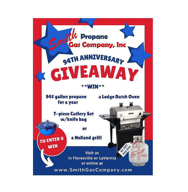 ANNIVERSARY CONTEST Smith Gas Company