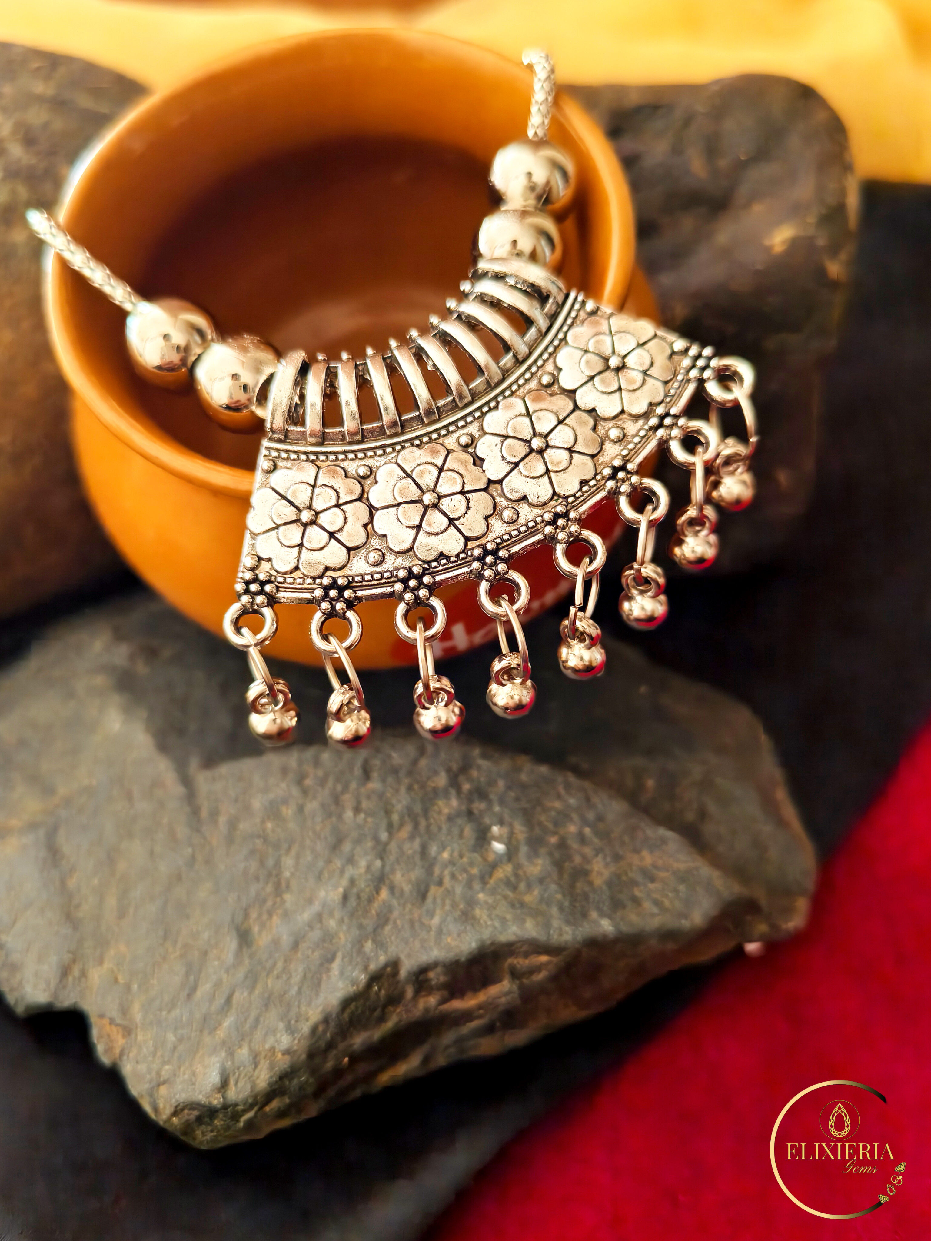 Aaranya Oxidised Necklace