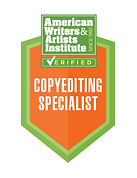 AWA Institute Verified Copyediting Specialist Badge