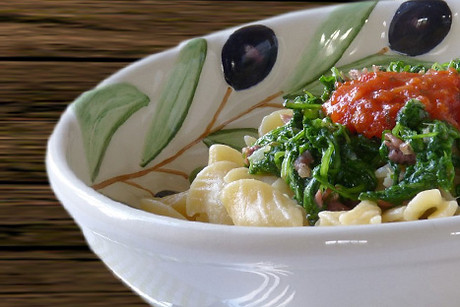 Rezept für Orecchiette con la rucola