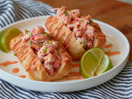 Lobster roll met rivierkreeftjes