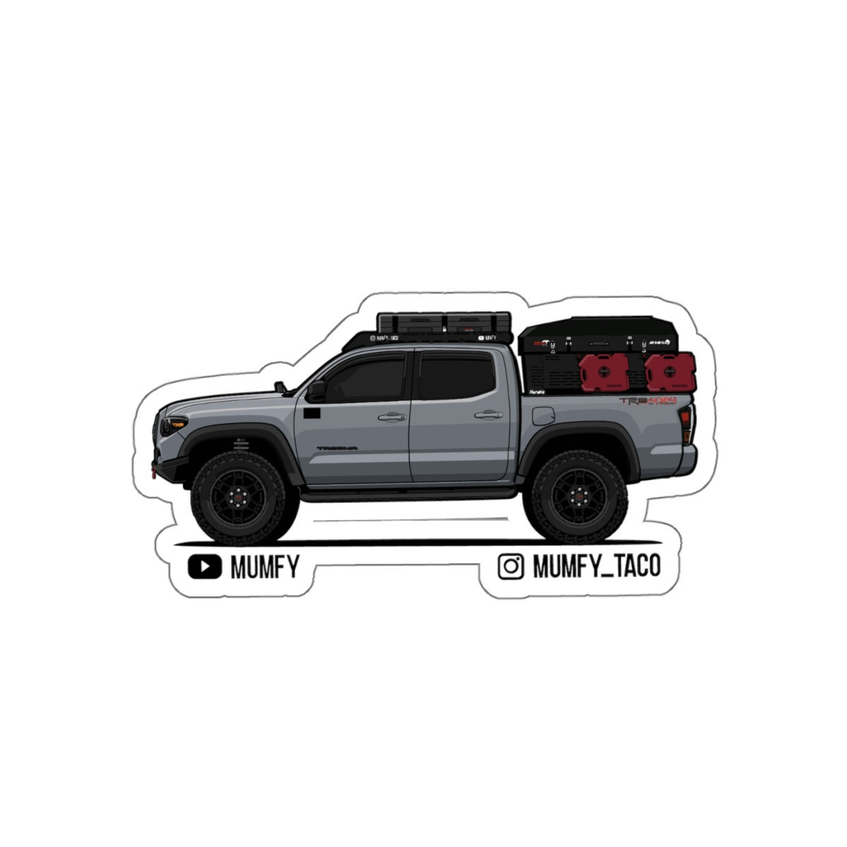 Mumfy Truck Side Shot Die-Cut Stickers