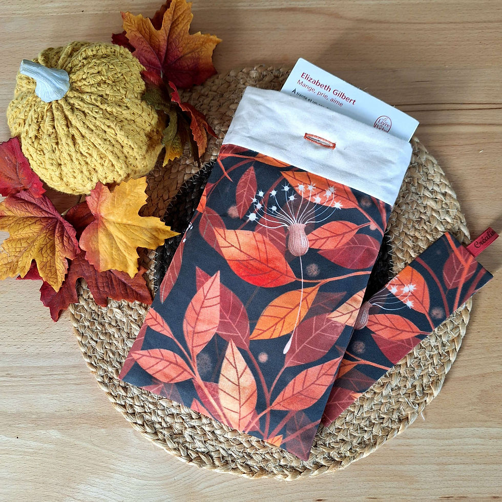 Miniature : Pochette à livre FEUILLES D'AUTOMNE