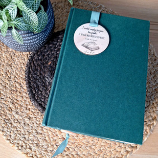 Marque page Bois Citation Lizzie Bennet Pride and Prejudice