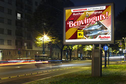 Affiche 4x3 Panneau Auchan Perpignan