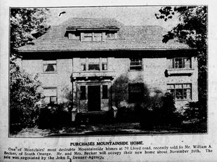 1928 - 79 Lloyd Road Montclair N.J.