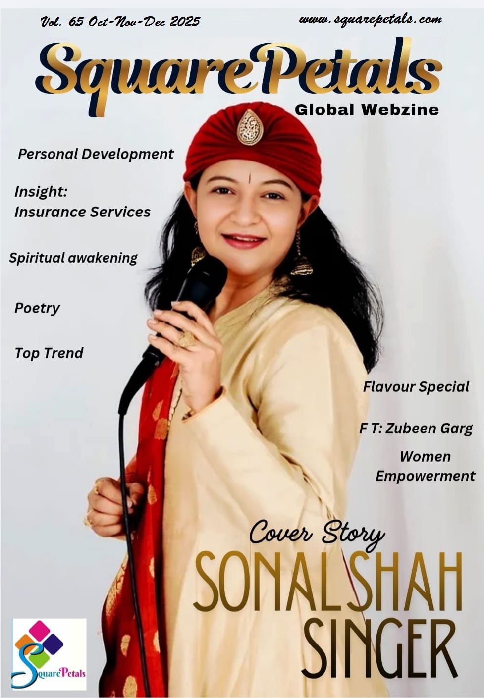Eye-level view of Sonal Shah performing on stage