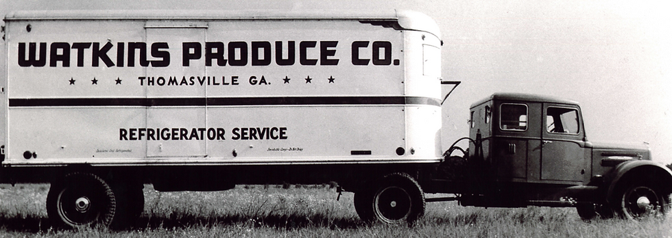 Watkins Produce Co. refrigerator truck, Thomasville GA