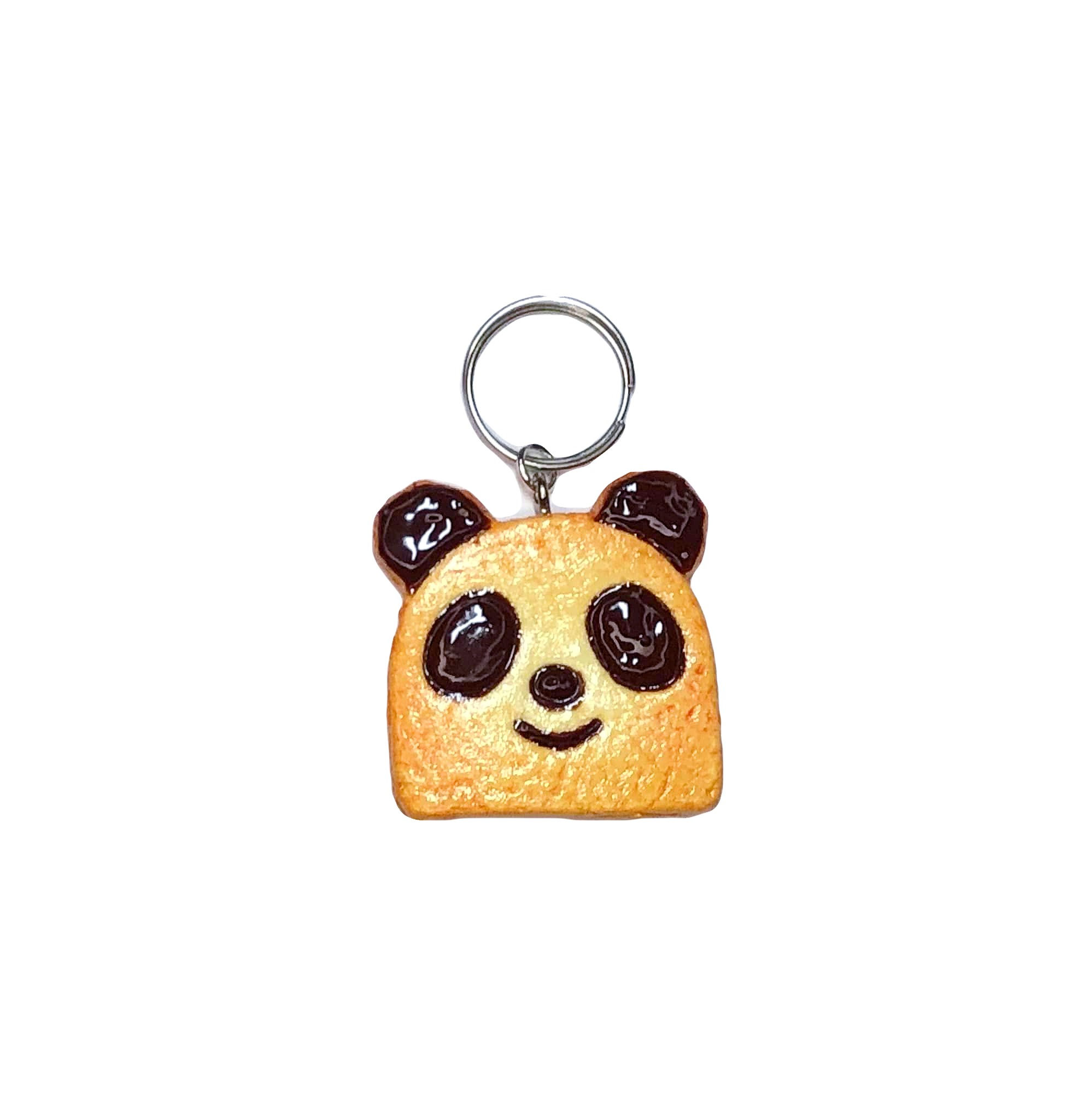 Chocolate Drizzled Panda Cookie Charm